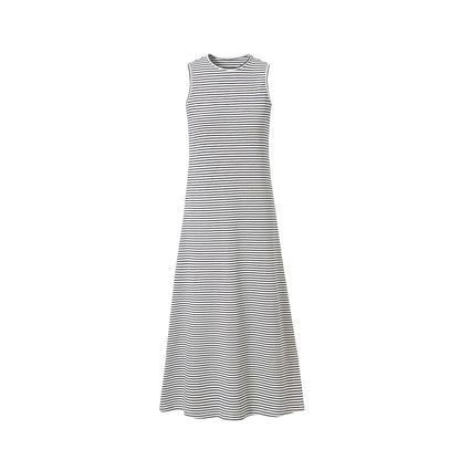 AP SS2026 Women’s Striped Cardigan & Dress Set – Soft Three-Color Fashionable Outfit