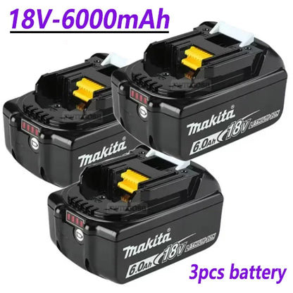 100% Compatible Makita 18V 6000mAh Rechargeable Lithium-Ion Battery – Replacement for BL1860, BL1830, BL1850, BL1860B Tools