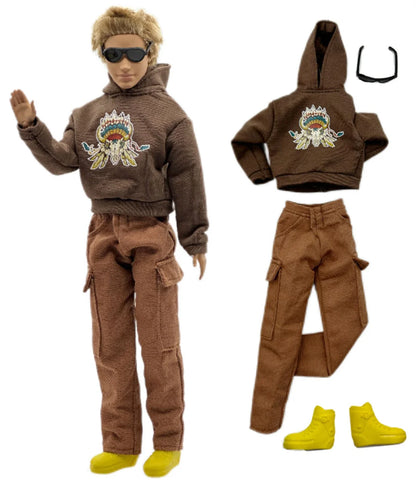 Handmade Ken Doll Clothes — Casual Wear Suit for 12" (30cm) Ken Dolls, Perfect Kids Gift
