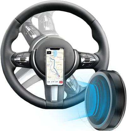 Magnetic Car Phone Holder – Steering Wheel Mobile Stand, Magnet Support Wall Holder for iPhone, Samsung, Xiaomi, Huawei