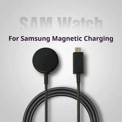 Samsung Galaxy Watch Magnetic Wireless Charger - USB-C Fast Charging Stand for Galaxy Watch 8, 7, 6 Classic, 5 Pro, 4, 3, 2 and Active