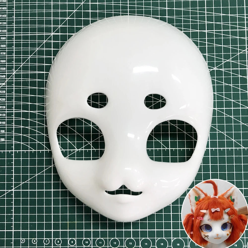 Kigurumi Beast Skull Head Mask — DIY Cosplay Animal Fursuit Cat Head, Thickened Plastic Anime Party Costume Prop Gift
