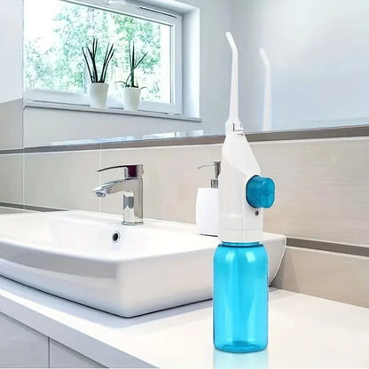 Portable High-Pressure Oral Irrigator – Manual Water Floss Toothpick for Deep Teeth Cleaning