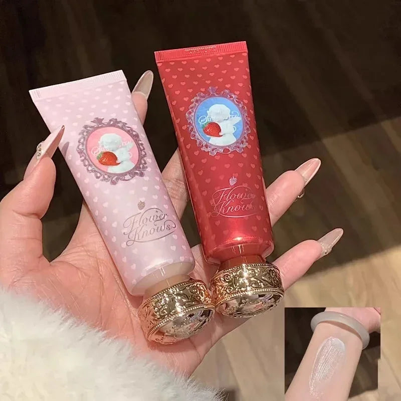 Flower Knows Strawberry Cupid Scented Hand Cream – Moisturizing & Nourishing Whitening Skin Care Lotion for Women 50ml