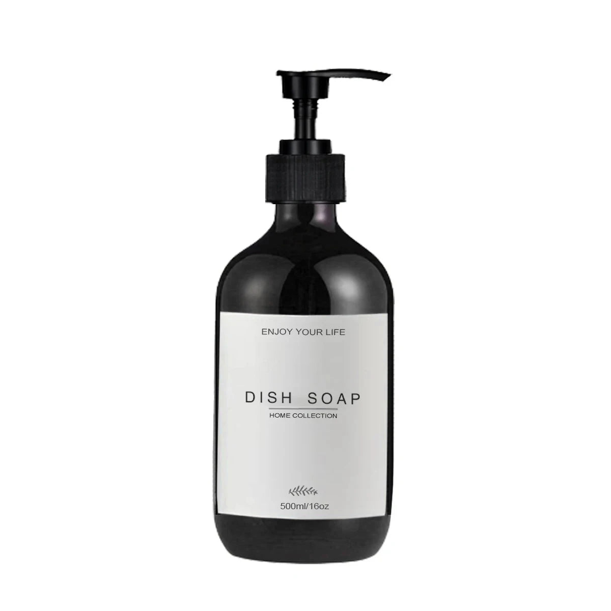 Kitchen Sink Soap Dispenser Bottle with Waterproof Labels – Refillable Dish Pump for Countertop