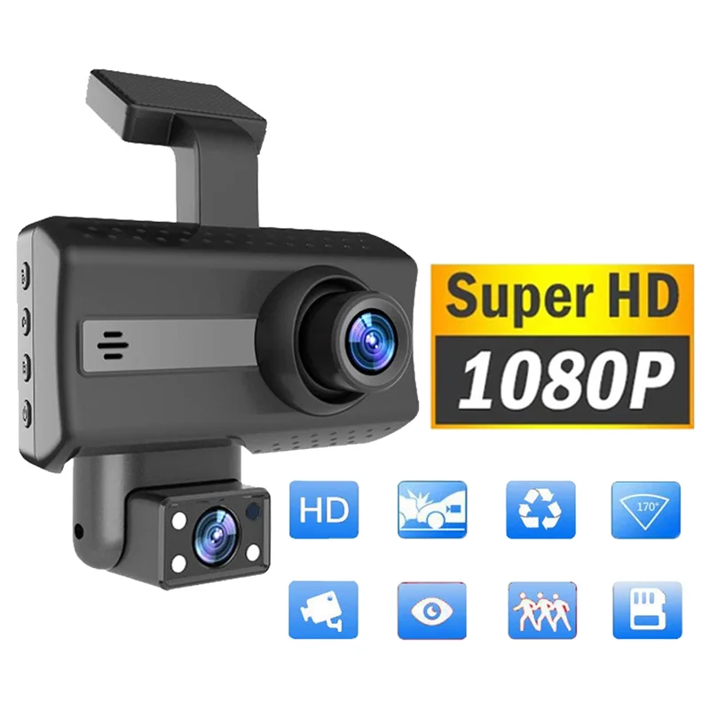 1080P HD Car Dash Camera - 3.0-Inch IPS DVR Driving Recorder with Loop Recording