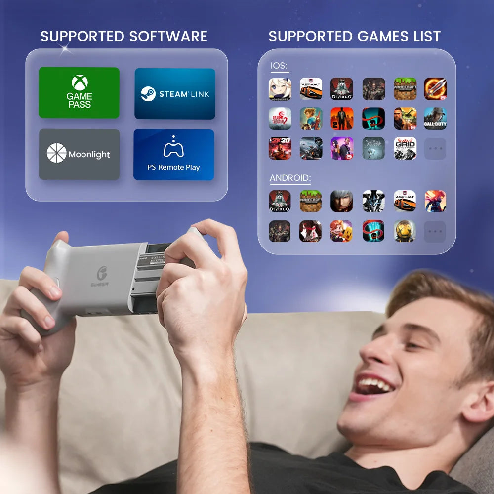 GameSir G8 Galileo Gamepad Controller – Hall Effect Joystick for iPhone 15 & Android Mobile Cloud Gaming