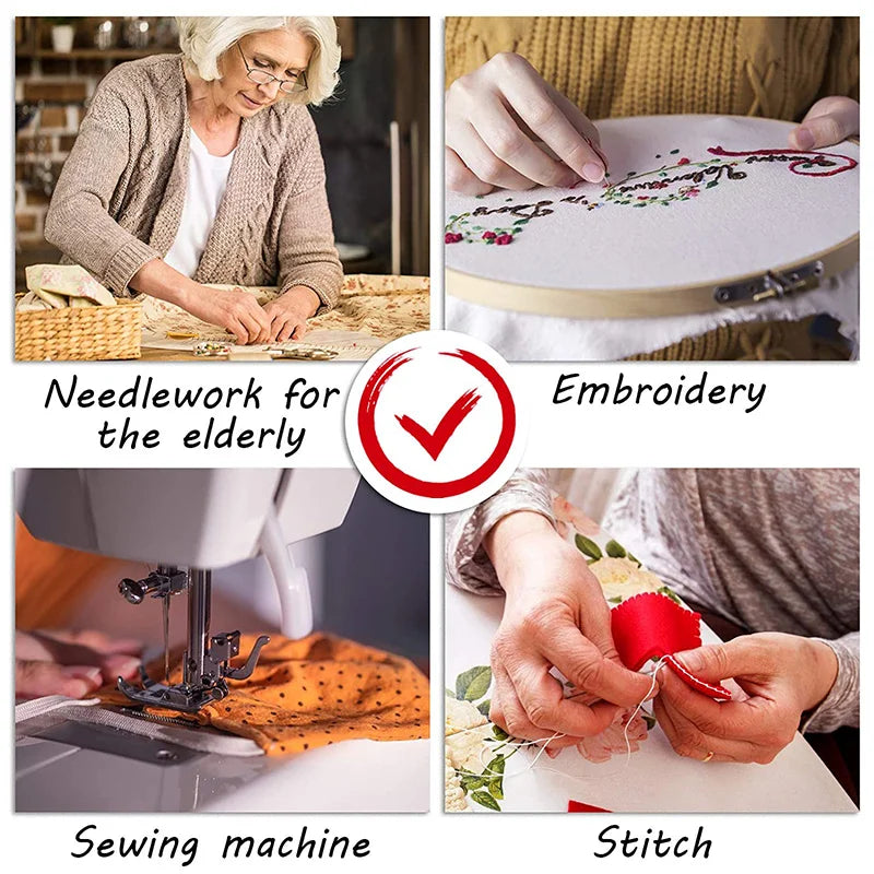 Auto Needle Threader: Simple Device for DIY Machine Sewing - Elderly Guide Needle Threader - Cross-Stitch Tool - 5/10/20Pcs