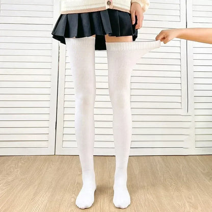 80cm Over-the-Knee High Socks – Silicone Anti-Slip Cotton High Tube Stockings, High Elasticity Loose Fit Women’s Extended Socks