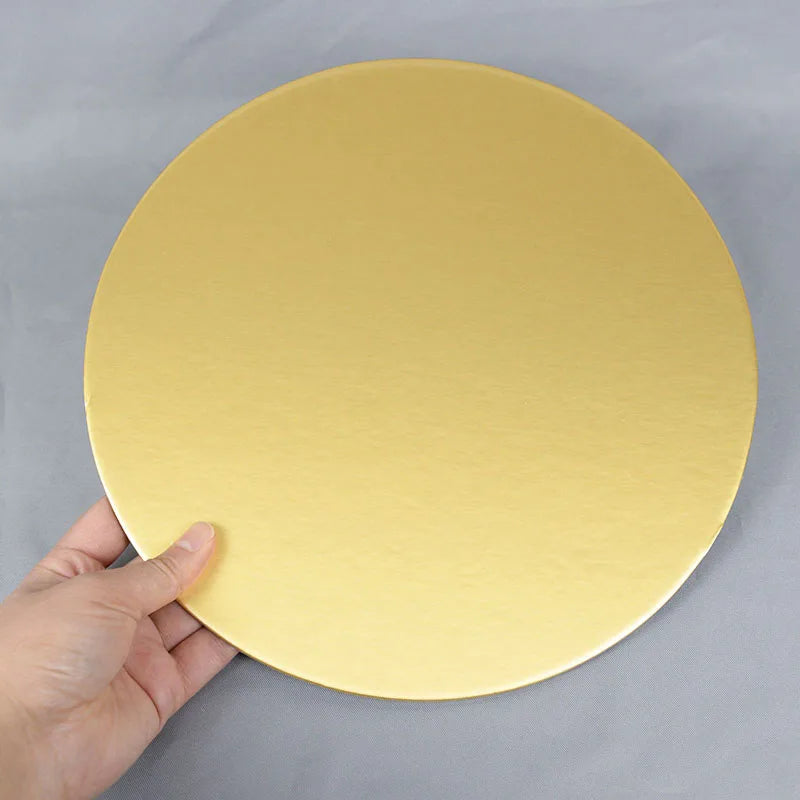 Round Cake Board Set (10/16/22/26cm) – Disposable Paper Bases for Cupcakes & Desserts