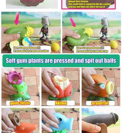 Plants vs Zombies PVZ Pea Shooter Boss Action Figure – Dave Allstar Toy Doll for Kids Gift