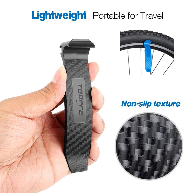 4-in-1 Bicycle Tire Lever Tool – Double-Head Tube Remover with Deflation Function for Road Bike Repair
