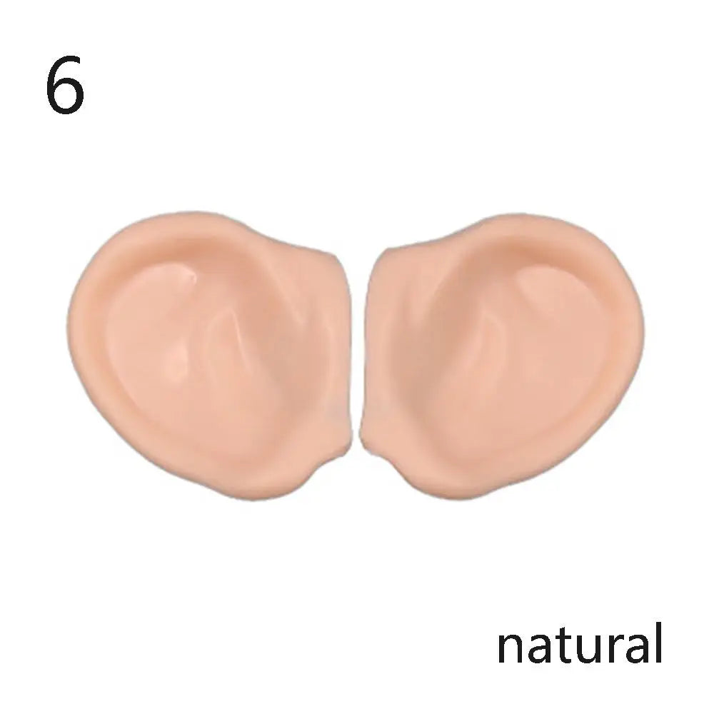 1/6 Doll Elf & Human Plastic Ears – White, Tan, Dark & Super Dark for 30cm Blyth Doll DIY Accessories
