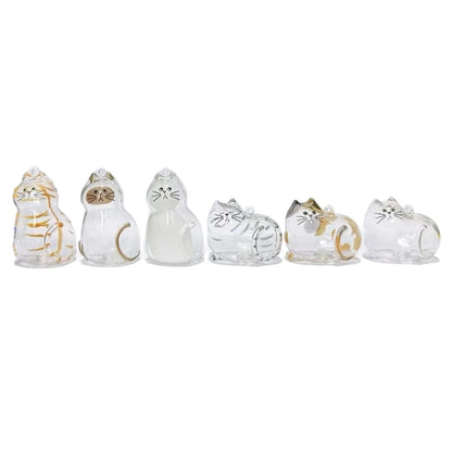 Ginger Cat Keychain Pendant – Siamese Calico Backpack Charm, Hair Storage Box Hanging Pet Grooming Travel Accessory