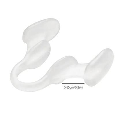 Silicone Nose Clip Anti-Snoring Aid - Nasal Dilator to Stop Snoring, Improve Breathing & Sleep for Rhinitis Relief