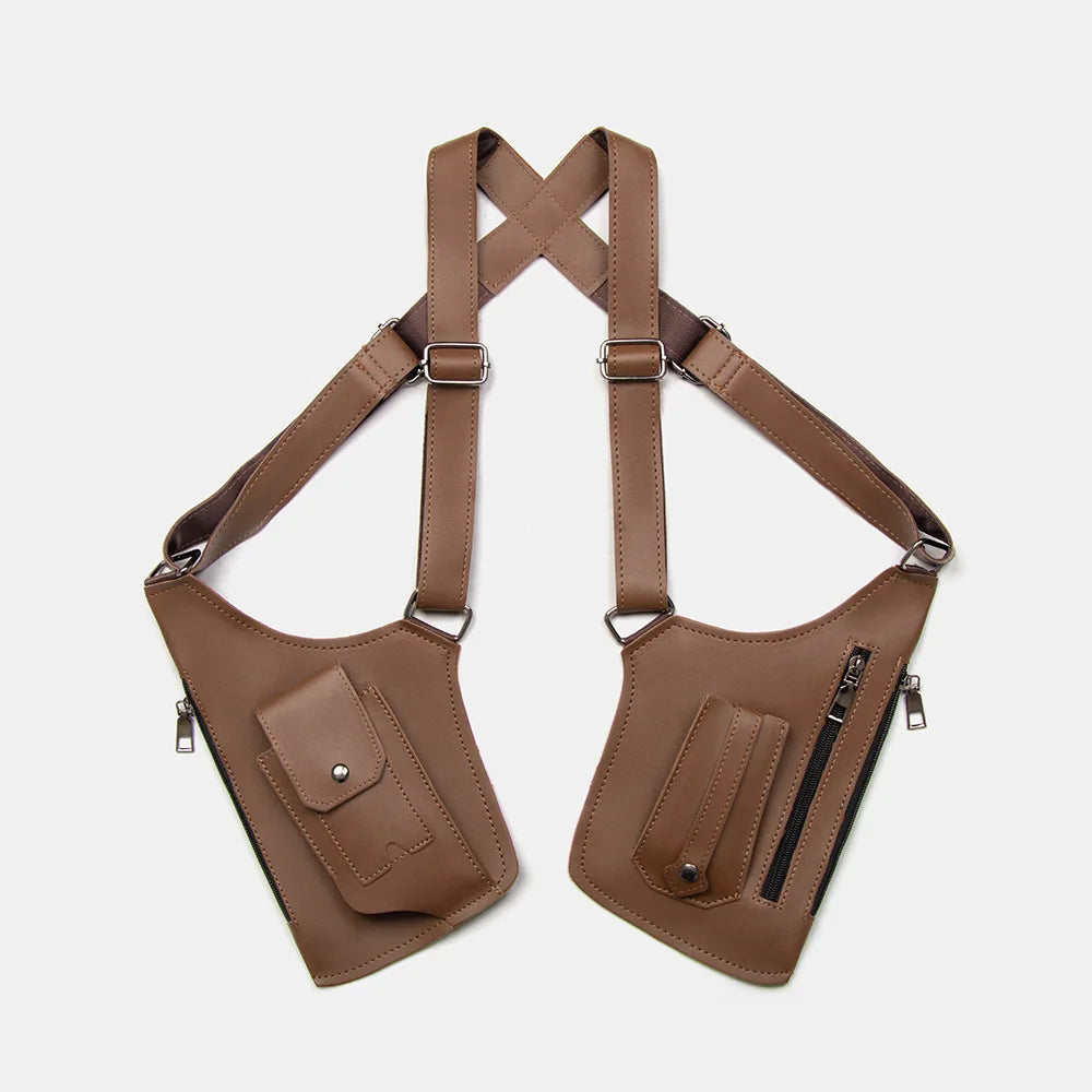 Men's Retro Underarm Bag - Multifunctional Outdoor Cycling & Hiking Shoulder Phone Bag