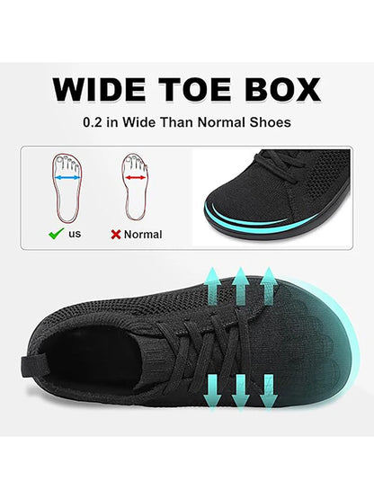 Minimalist Barefoot Shoes for Men & Women – Lightweight Breathable Zero-Sole Wide-Toe Running & Casual Walking Shoes