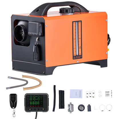 SucceBuy 8KW Diesel Air Heater — DC12-24V Parking Heater with Remote, Digital Display & Low-Noise Voice Alert for RV