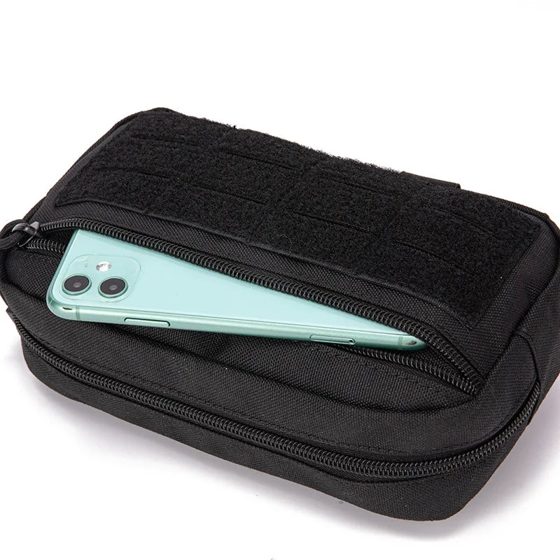 EDC Molle Tactical Pouch Waist Pack: Compact Utility Pouches - Military Waist Belt Bag for Medical Gear, Phone Case, Hunting Accessories