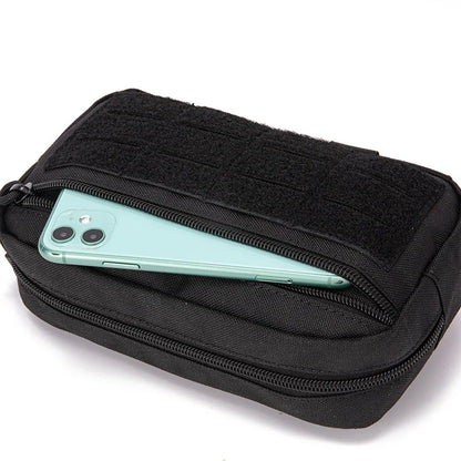 EDC Molle Tactical Pouch Waist Pack: Compact Utility Pouches - Military Waist Belt Bag for Medical Gear, Phone Case, Hunting Accessories
