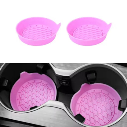 Non-Slip Silicone Car Cup Coaster Mat – Auto Drink Holder Pad for Interior Protection & Decoration Accessories