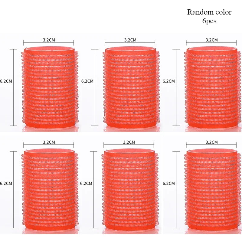 Jumbo Self-Grip Hair Rollers – Heatless Curlers for Salon & Home, Sticky Hair Styling Tools