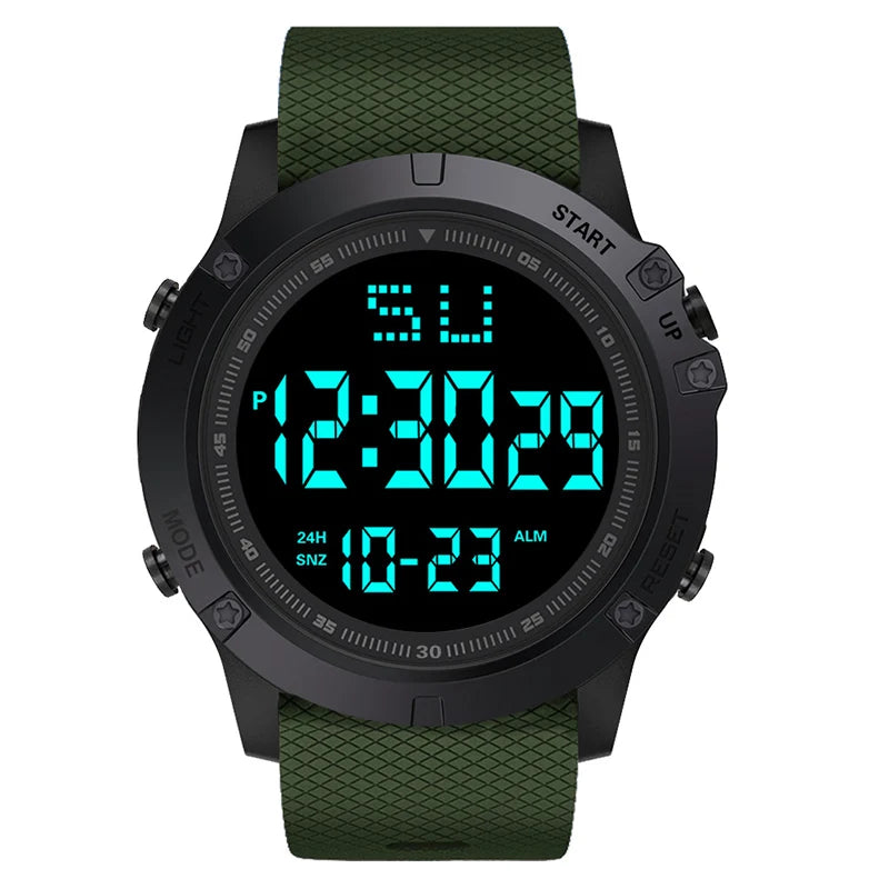 Men's Sport Watch – Multifunction Military Digital Watch, Waterproof, Luminous LED, Big Dial for Kids, Students, and Outdoors