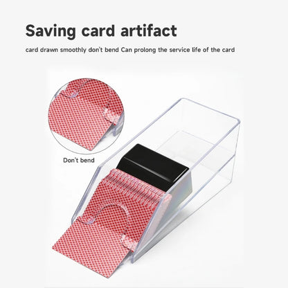 4/6-Deck Acrylic Blackjack Dealing Shoe – Durable Poker Dealer Equipment & Card Game Supply
