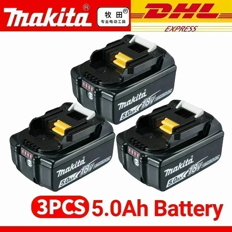 100% Original Makita 18V Lithium Battery – 6Ah/5Ah/3Ah Compatible with DTW700, DDF487, DTD173, DGA404, HR140D, DJV182 Tools