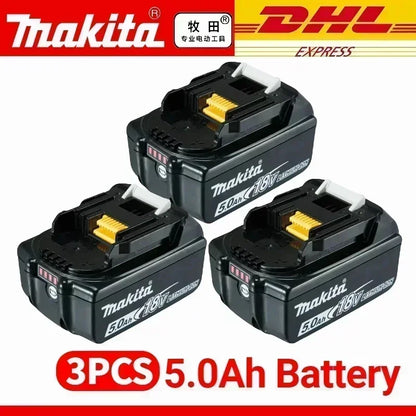 100% Original Makita 18V Lithium Battery – 6Ah/5Ah/3Ah Compatible with DTW700, DDF487, DTD173, DGA404, HR140D, DJV182 Tools