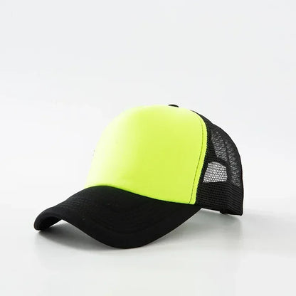 Custom Logo Trucker Hat - Adjustable Polyester Mesh Baseball Cap for Men & Women