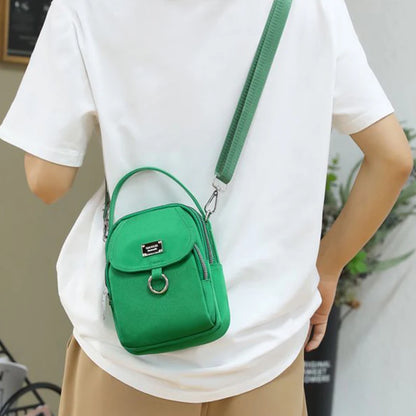 Women’s Mini Multi-Color Crossbody Bag – Compact Shoulder Bag for Daily Casual Outings, Campus, and Commute