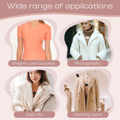 Adjustable Back Cinch Clips - Seamless Elastic Waist and Sweater Tightener for Women