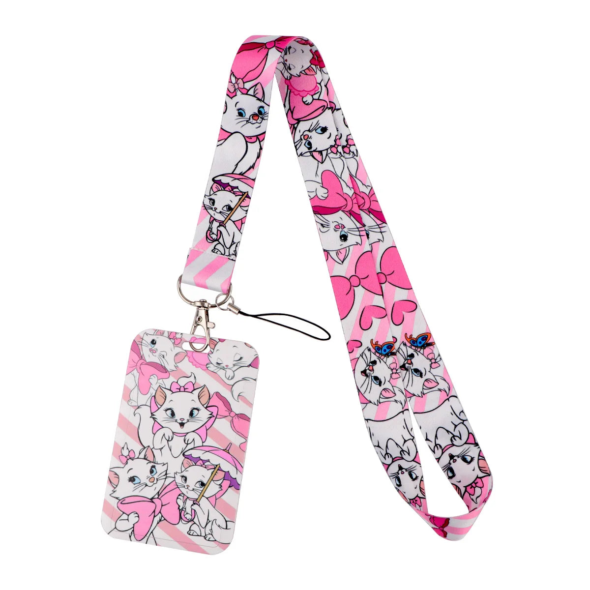 Cartoon Stitch Credential Holder Lanyard – Cute Neck Strap for Keychain, Pass & Credit Card Holder Accessories