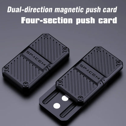 Machinery Magnetic Slider Push Fidget Toy – Metal EDC Coin Spinner for Stress Relief and Gifts