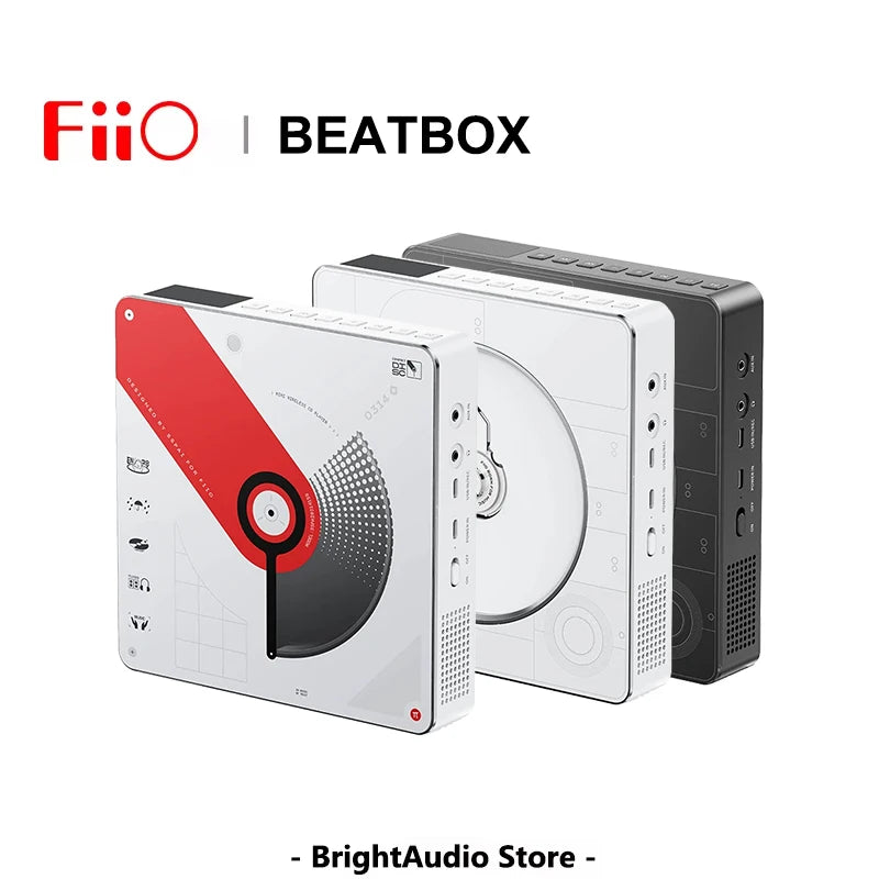 FIIO Snowsky BEATBOX Portable CD Player - FM Radio Bluetooth Speaker USB CD Ripper Rechargeable Audio Device