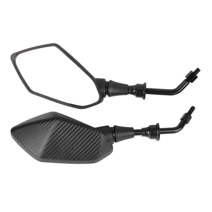 8mm / 10mm Convex Handlebar End Rearview Mirrors – Side Mirrors for Scooter, E-Bike, Motorcycle ( 1 Pair )
