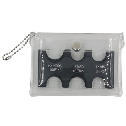 Coin Dispenser Wallet Organizer – Mini Japan Coin Holder for Car, Coin Changer & Storage Purse