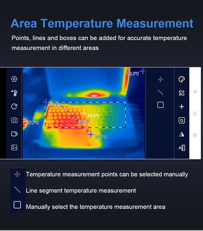 TOOLTOP T7 Android Thermal Imager – 256x192 Mobile Thermal Imaging Camera, Type-C, 25Hz for Solar Panel & Device Fault Detection