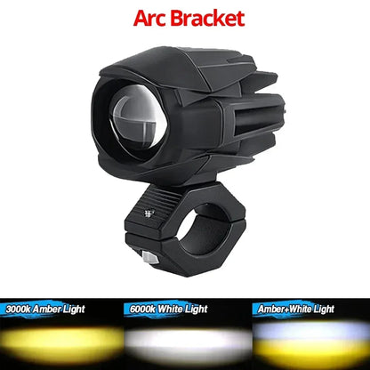 200W LED Motorcycle Spotlight – Fog & Auxiliary Headlights for Off-Road, UTV, Truck, 12V/24V