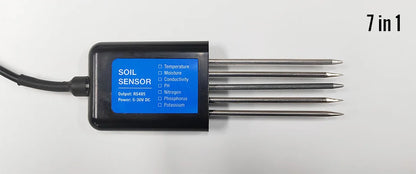 Soil Moisture, Temperature, Humidity, EC, pH & NPK Sensor - 4-20mA, 0-5V, RS485 Modbus for Accurate Soil Measurement