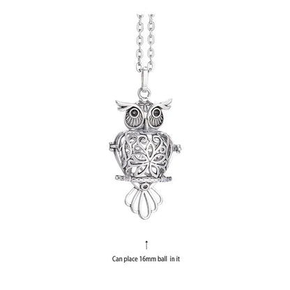 Vintage Mexico Angel Ball Chime Necklace – Antique Locket Aromatherapy Essential Oil Diffuser