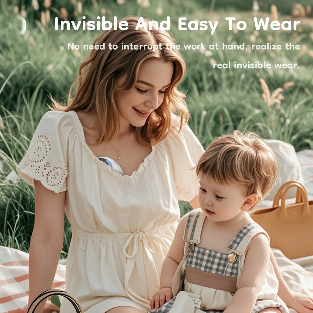 Wearable Hands-Free Breast Pump - Lightweight Electric Milk Collector with LED Display, 4 Modes & 36 Levels
