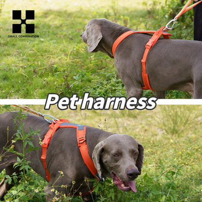 Adjustable Reflective Dog Harness - No-Pull Comfortable Outdoor Walking Harness for Small to Large Dogs