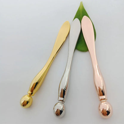 Metal Face Massage Stick — Anti-Wrinkle Eye Cream Applicator & Mask Mixing Spatula for Facial Care