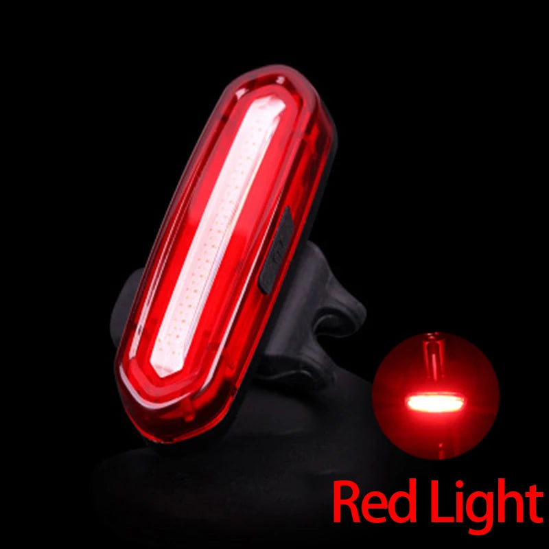 USB Rechargeable LED Bike Tail Light – Bright Rear Warning Lamp for Mountain & Road Cycling