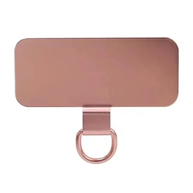 Universal Metal Phone Lanyard Gasket Patch – 1/4PCS Ultra-Thin Mobile Sling Rope, Card Clip Strap & Hang Cord Tab