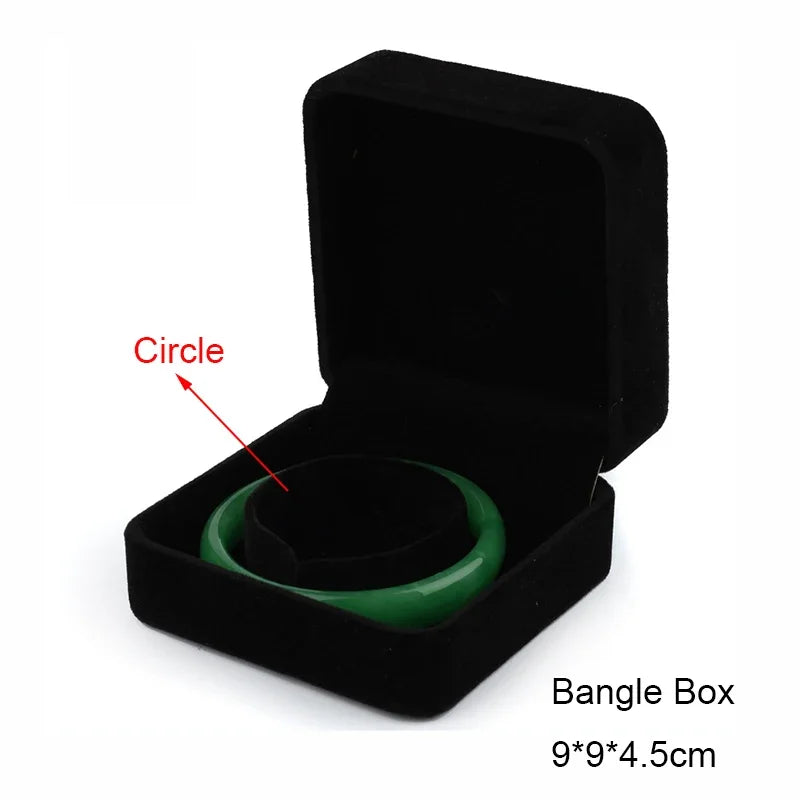 Black Velvet Jewelry Box - Full Range Storage for Rings, Earrings, Bracelets, Pendants, Necklaces, and Gifts