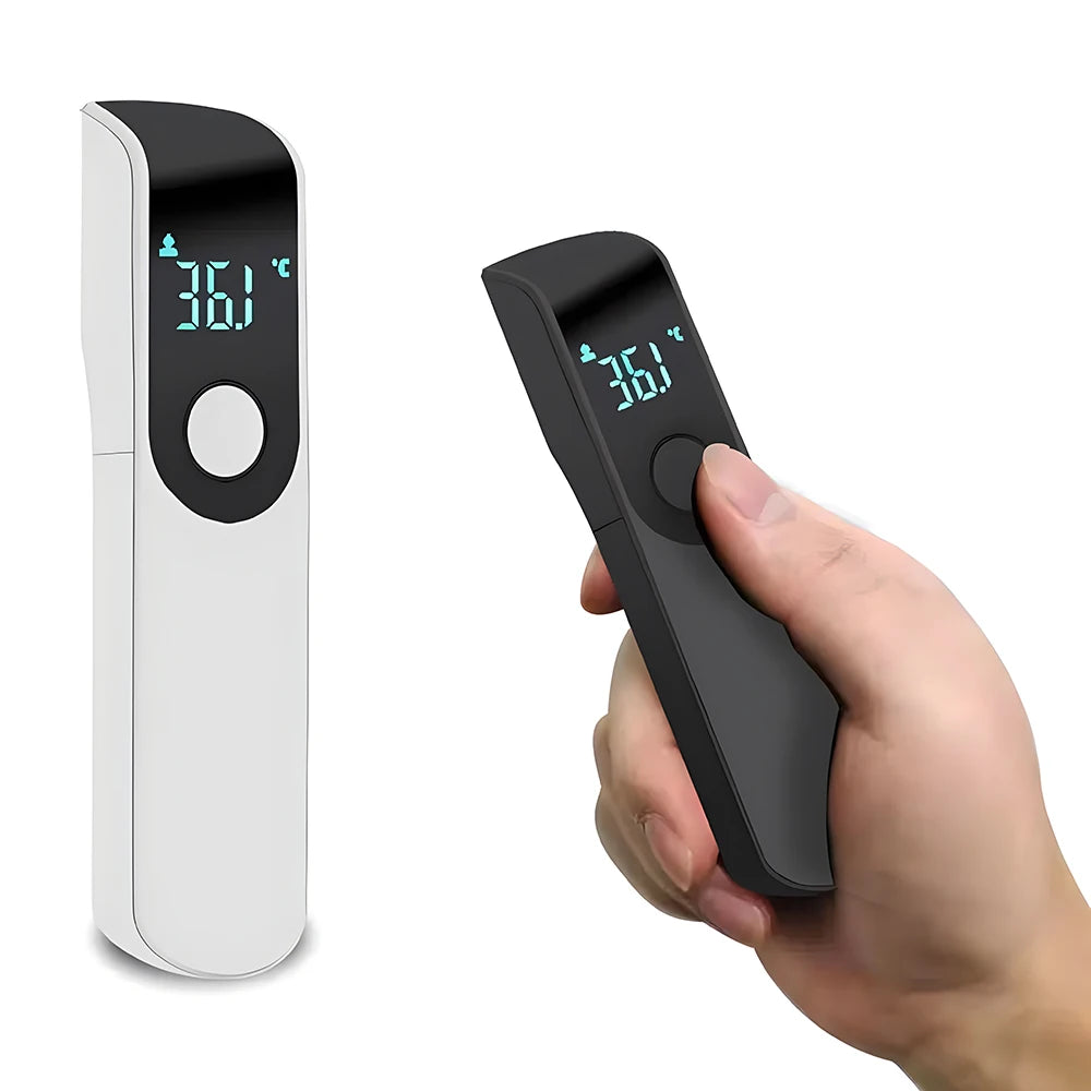 Digital Infrared Fever Thermometer - Non-Contact Body Temperature Monitor for Children and Adults or Mini Blood Oxygen Oximeter