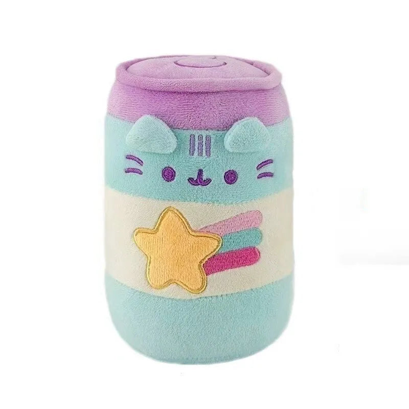 Pusheen Cat Figure and Plush Pillow - Cute Anime Desk Decor, Fluffy Cushion Ornament, Birthday Gift for Cat Lovers and Pusheen Fans
